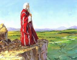 Moisés contempla la tierra de Canaán