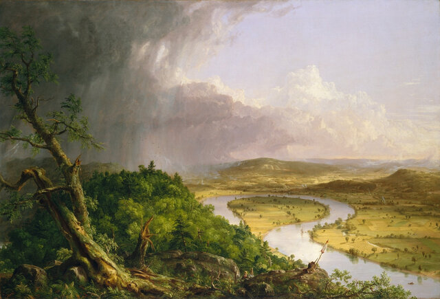 The Oxbow (View from Mount Holyoke, Northampton, Massachusetts, after a Thunderstorm)