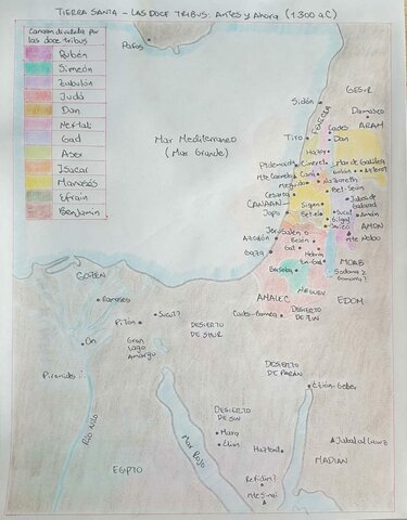 Época de la conquista de Canaán y Jueces.