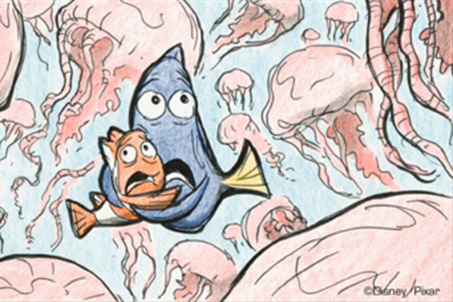 The sketching and storyboard of Nemo