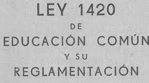 Promulgación de la Ley 1420 de Educación Común