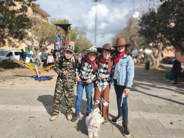 Vaig anar a la festa de carnaval.
