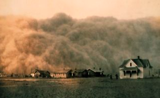 Dust bowl began