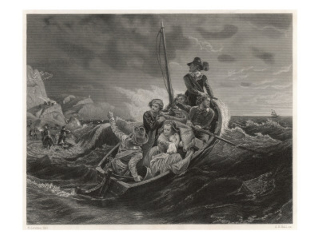 the puritans leave england