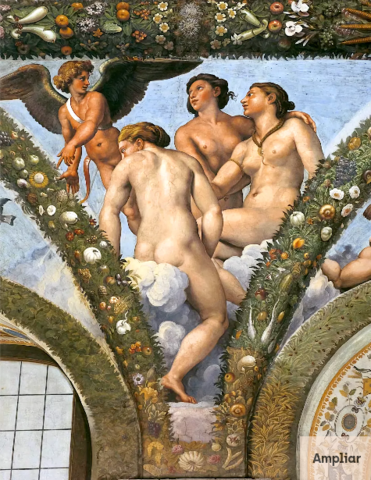 Cupido y las tres gracias