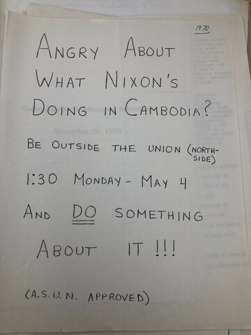 UNL students protest the Vietnam war