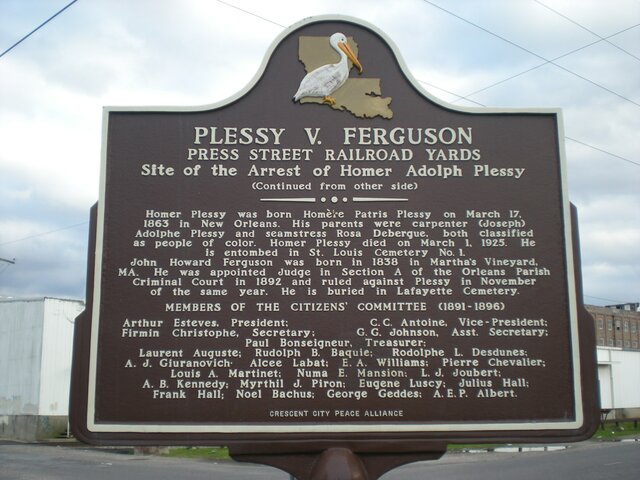 The supreme court decision of plessy v. ferguson