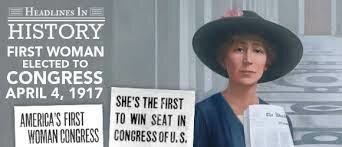 First woman elected to the House of Representatives