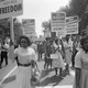 Supporters rights placards washington dc august 28 1963