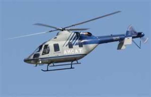 I rode in a helicopter