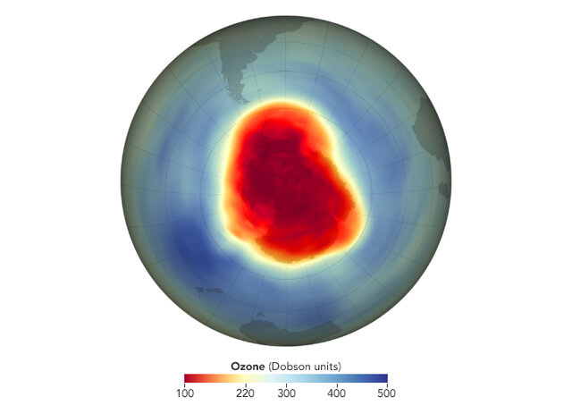 The biggest hole in are ozone