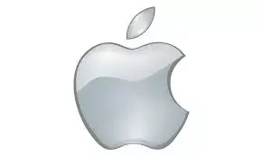 Logo gris de apple