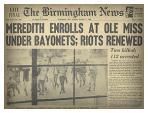 The Integration of the University of Mississipi