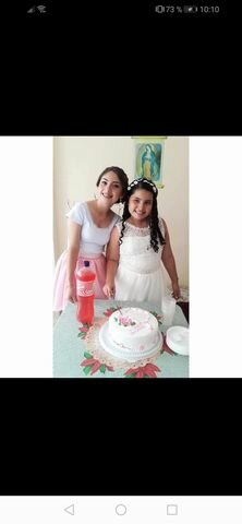 shirley hizo la primera comunión