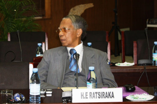 Didier Ratsiraka returns home