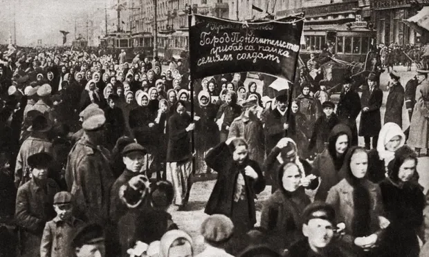 International Women's Day March in Petrograd
