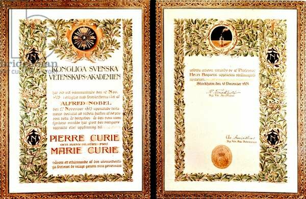 won the Nobel Prize in chemistry for her studies on radium2