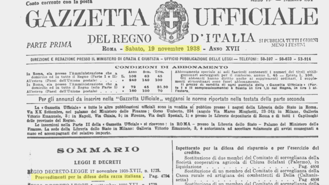 Leggi razziali in Italia