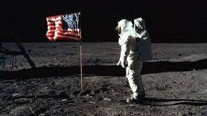 The first man on the moon