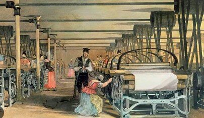 Telar mecánico por Edmund Cartwright