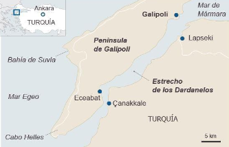 Els britànics intenten aïllar a Turquia però fracassen a Gallipoli