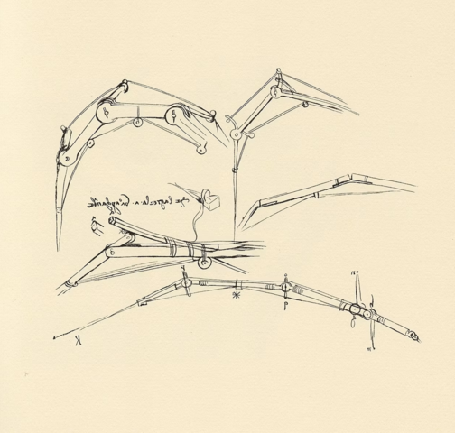 Leonardo da Vinci researched the flight of birds.