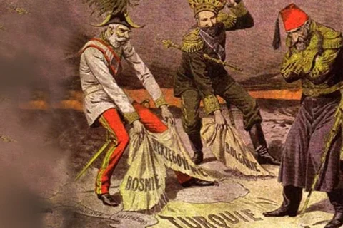 The Ottoman Empire signs a secret alliance with Germany