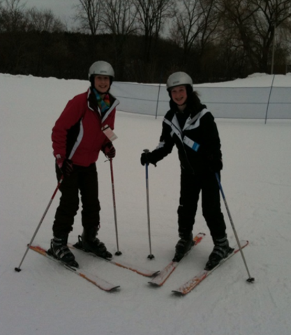 Went skiing for the first time