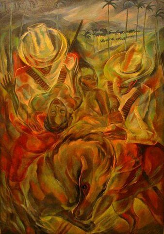 Rapto de la Mulata, Carlos Enríquez, Cuba.