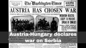 Emperor Franz Joseph of Austria-Hungary declares  war