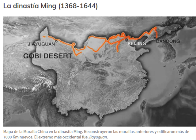 MURALLA CHINA DINASTÍA MING