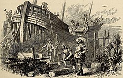 Some settelrs stay on Roanoke . THe other sttlers go back to England for supplies