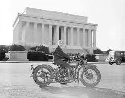 First Woman Biker