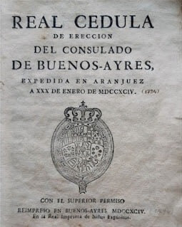 Creación del Consulado de Comercio de Buenos Aires