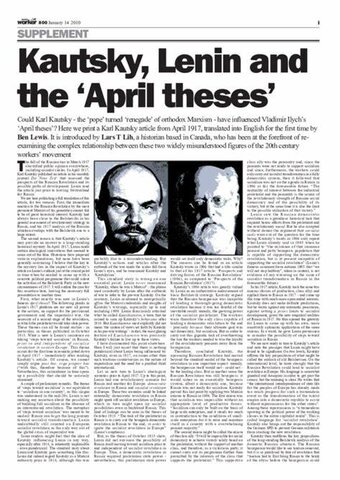 April Theses are published.