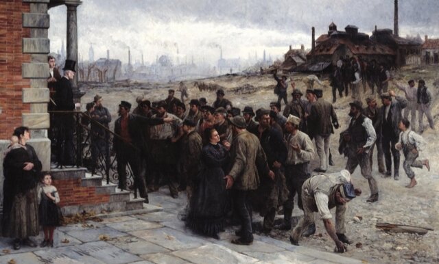 La huelga (1886) de Robert Köehler