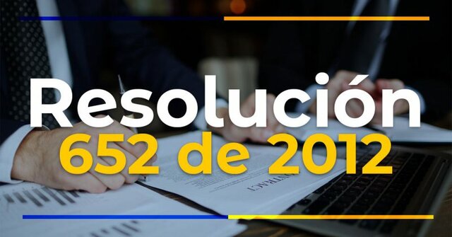 Resolución 652 de 2012