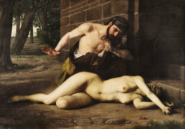 La mujer del Levita de los montes de Efraim