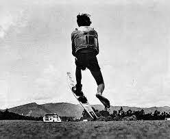 Esquiador en la laguna Muña