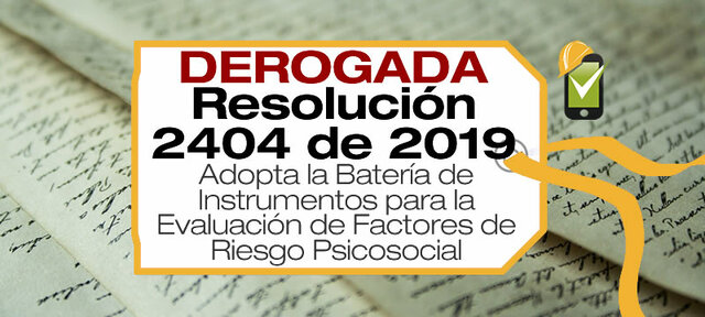 Resolución 2404 de 2019