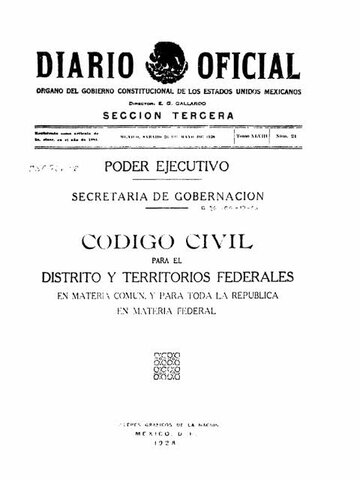 Publicación del nuevo Código Civil