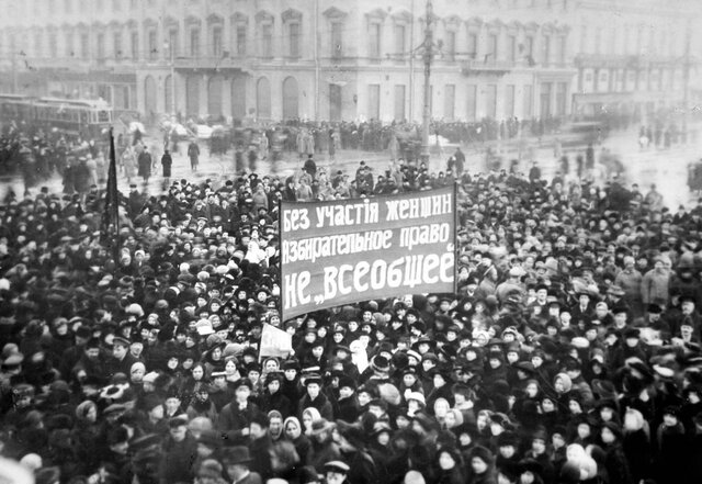 International Women's Day March in Petrograd