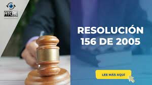 Resolución 0156 de 2005