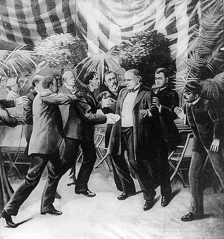 Il Presidente McKinley assassinato