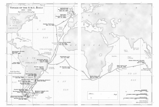 Charles Darwin sets sail on HMS Beagle (12/27/1831)