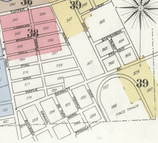 First Sanborn Map Showing South Park - 1904