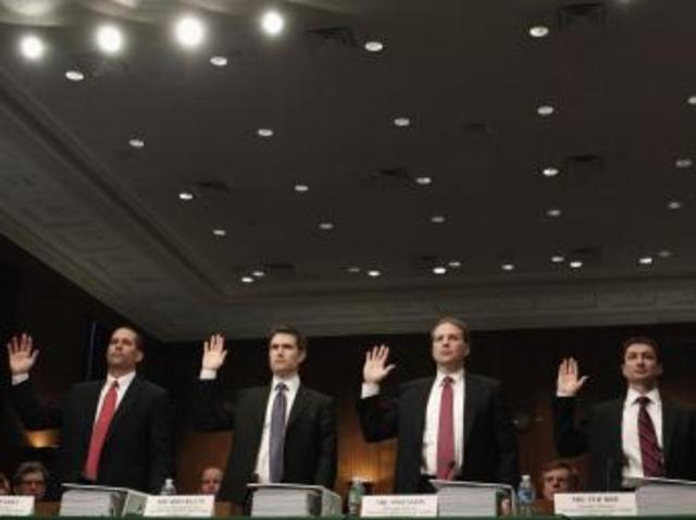 Audition des dirigeants de Goldman Sachs par la commission d'enquête du Sénat américain