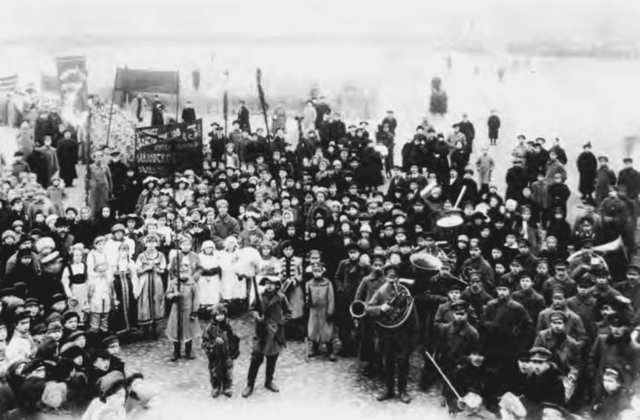 Bolsheviks overthrow the Provisional Government and take control