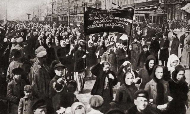 International Women’s Day March in Petrograd