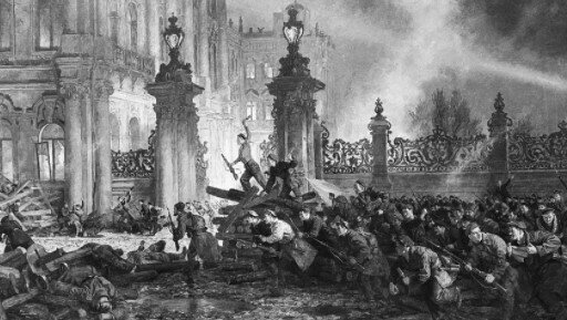 Bolsheviks overthrow the Provisional government and take control